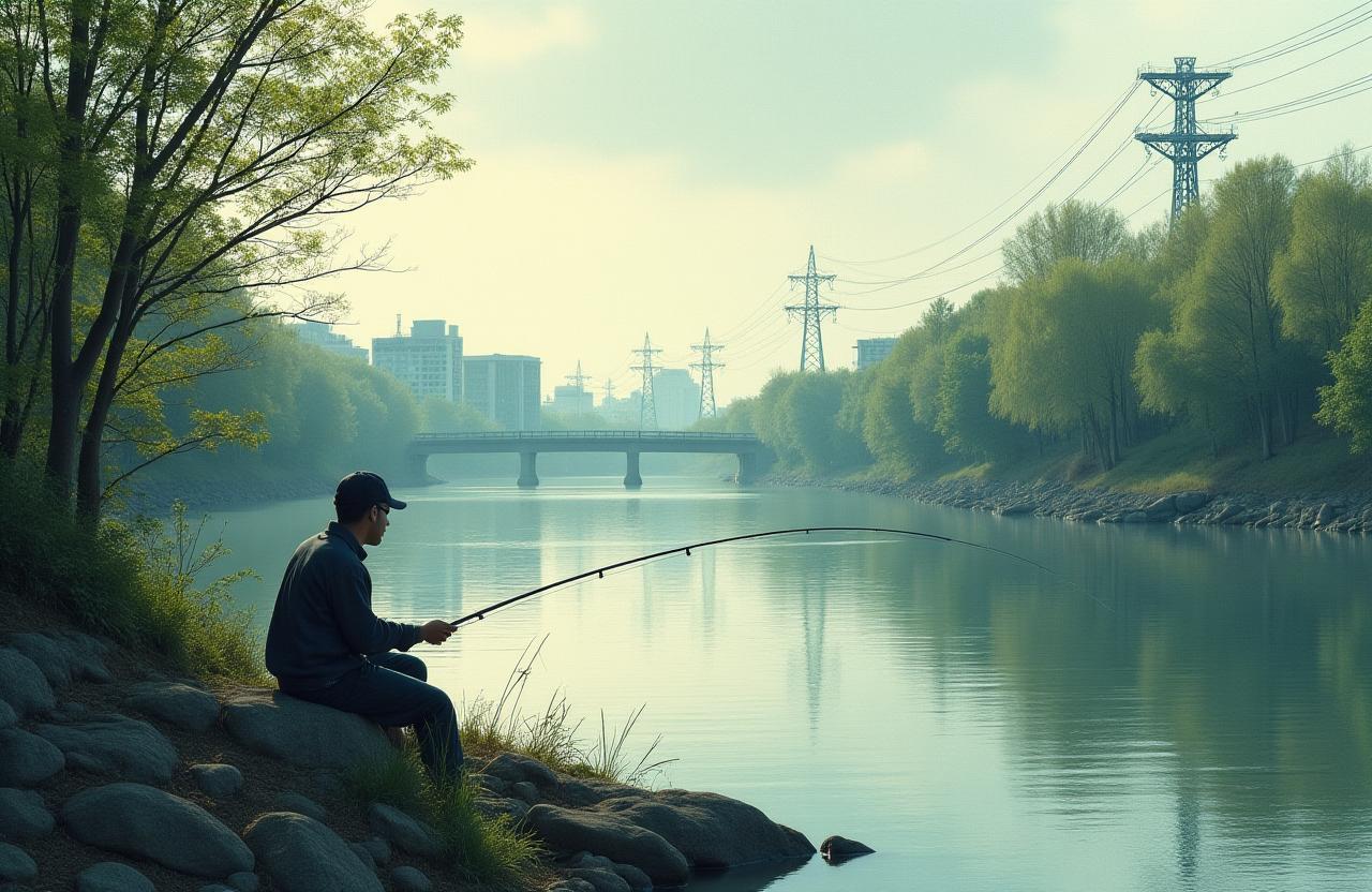 多摩川でのリバーフィッシング